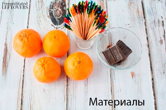 Поделки из мандарин