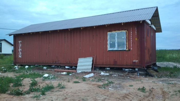 Вот такой домик уже начал вырисовываться. | Фото: pikabu.ru.