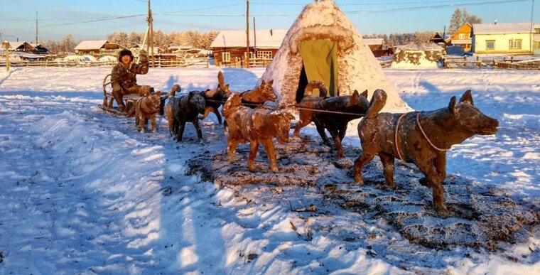 К Новому году - новые оригинальные изваяния из якутского навоза