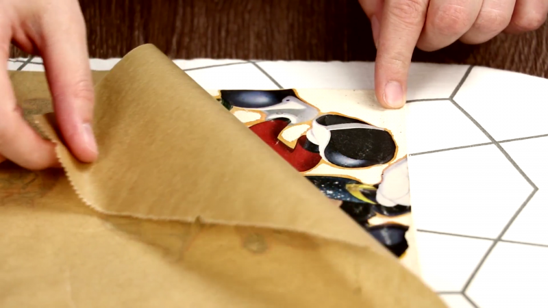 Как сделать красивый узор для ткани из старых пакетов