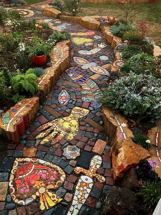 Фантастическая каменная мозаика. | Фото: Pinterest.