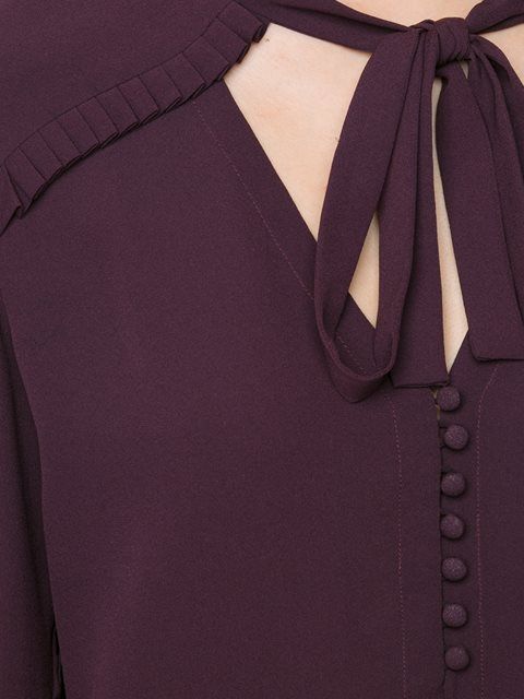 Идеи оригинального оформления верха блузок и платьев 8