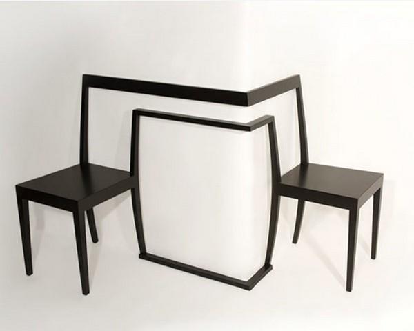 Необычные угловые стулья. Фото с сайта antonbjorsing.com