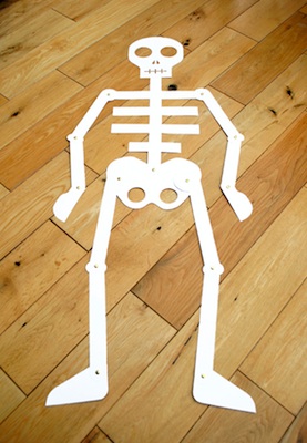 Самодельная игрушка для мальчика "Скелет" (шаблоны)
