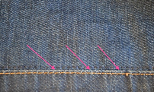 Как подшить джинсы с сохранением фабричного шва