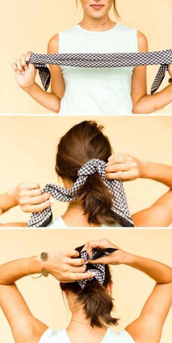 Как использовать платок на голове как стильный аксессуар 4