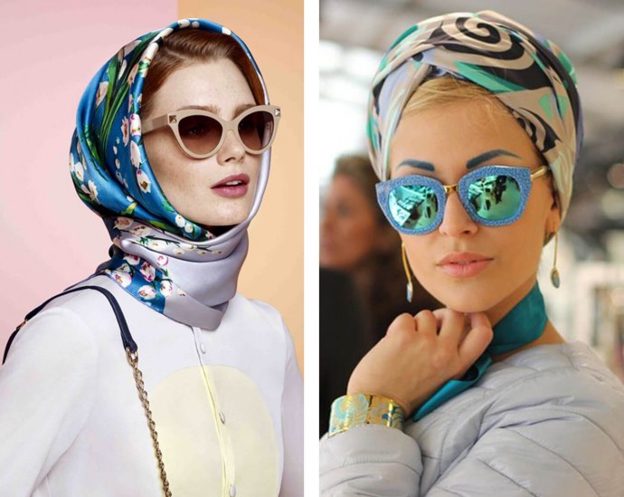Как использовать платок на голове как стильный аксессуар 7