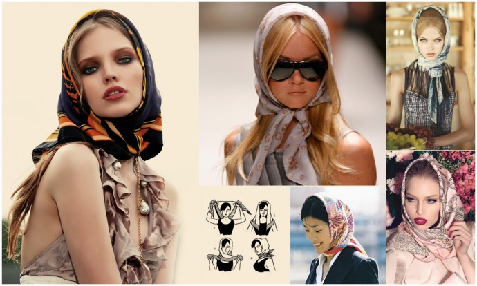 Как использовать платок на голове как стильный аксессуар 6