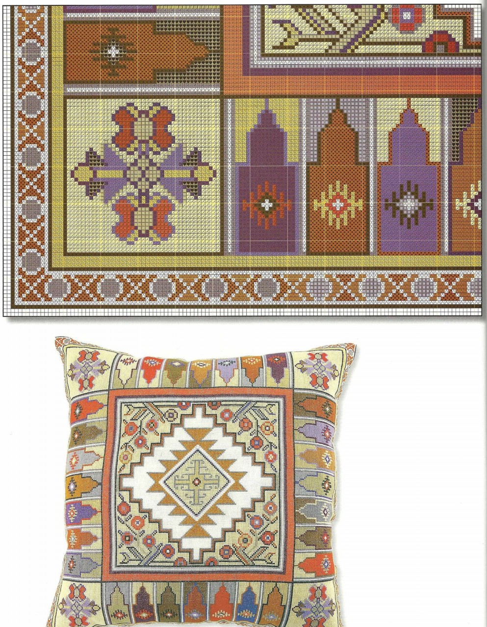 Подушки в восточном стиле — вышивка крестом