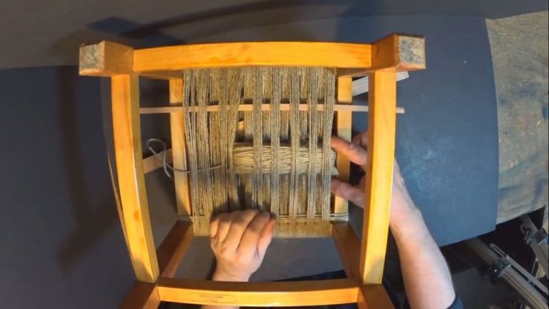Плетеный стульчик своими руками