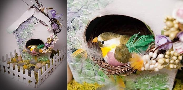 Handmade из картона — домик для птички
