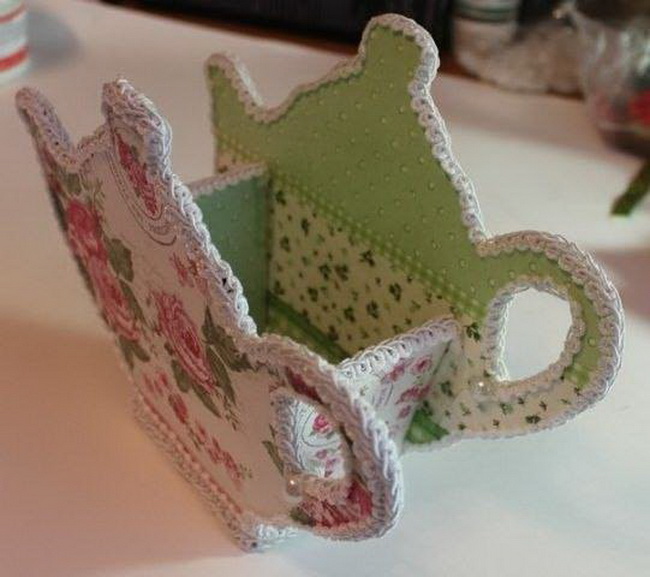 Декоративный чайник для пакетиков чая на кухню