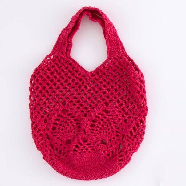 Модные сумки-авоськи крючком: схемы вязания