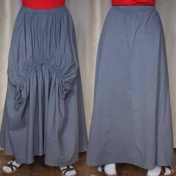 Интересная тайская юбка в стиле бохо со шнуровкой