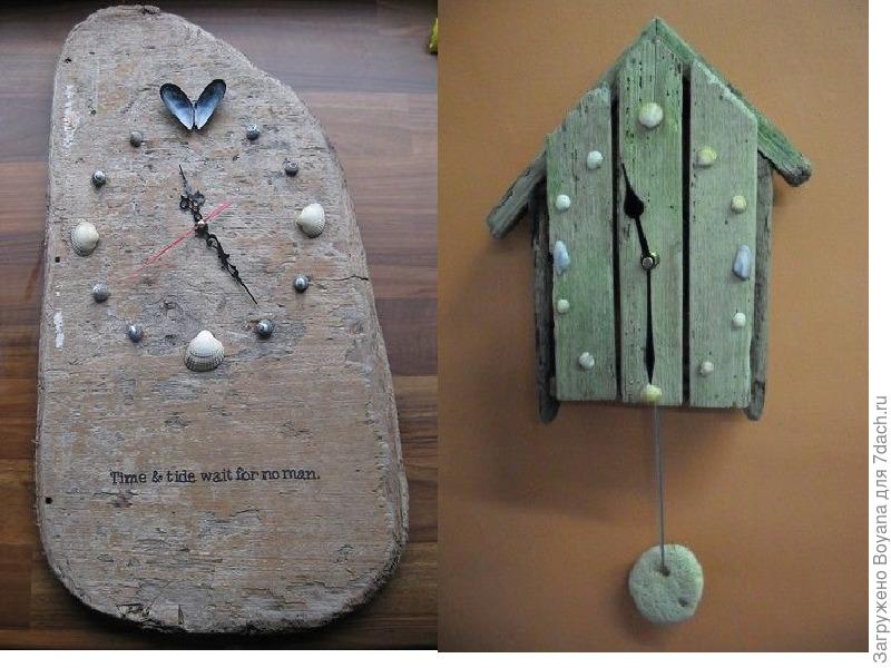 Изюминка дачного интерьера – оригинальные часы