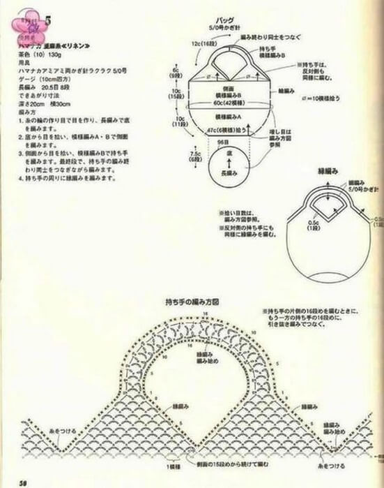 Модные сумки-авоськи крючком: схемы вязания