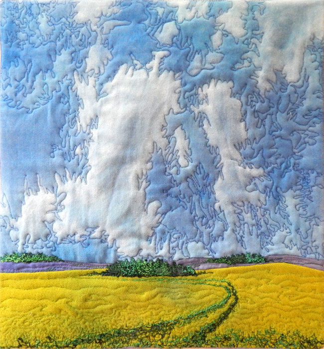 Удивительные лоскутные пейзажи Cindy Hoppe