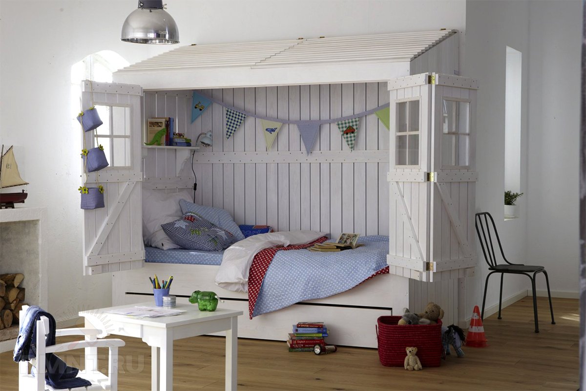 Кровати-домики для детей — разновидности и примеры