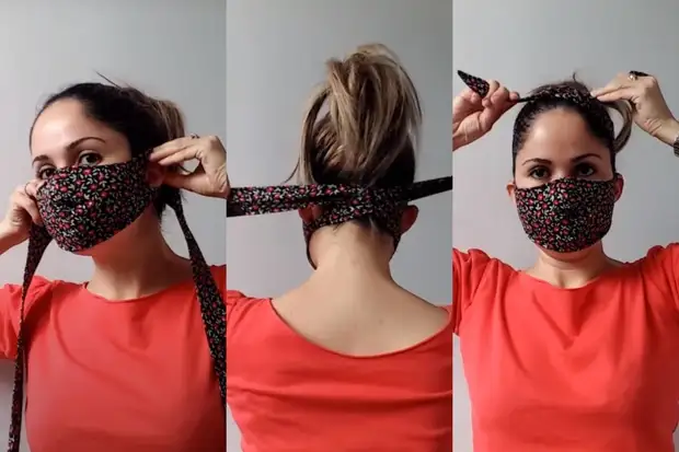 Гениальная маска с повязкой на голову своими руками