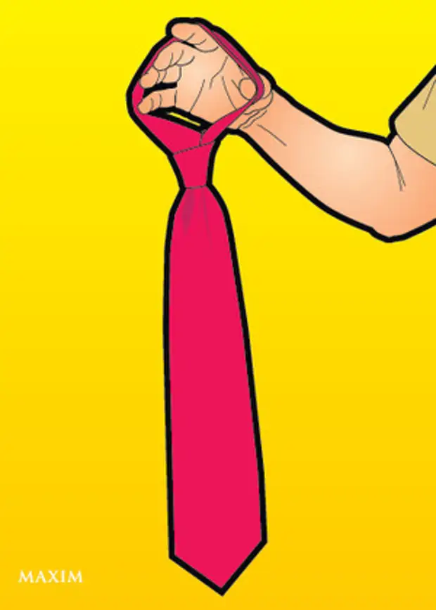 Как завязать галстук одной рукой