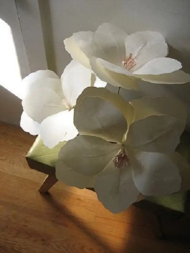 Впечатляющие гигантские цветы из бумаги для декора