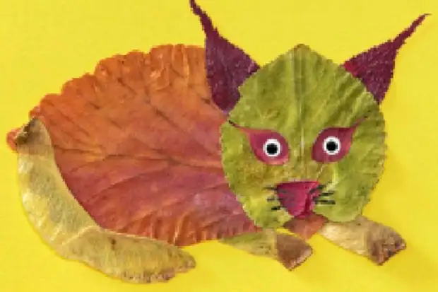 Осенние поделки с детьми: мастерим животных и гномиков из листьев
