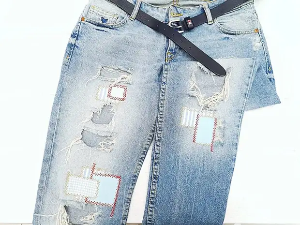 Как сделать заплатки на джинсах