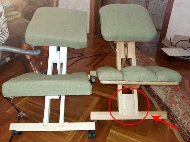 Как сделать ортопедический коленный стул своими руками