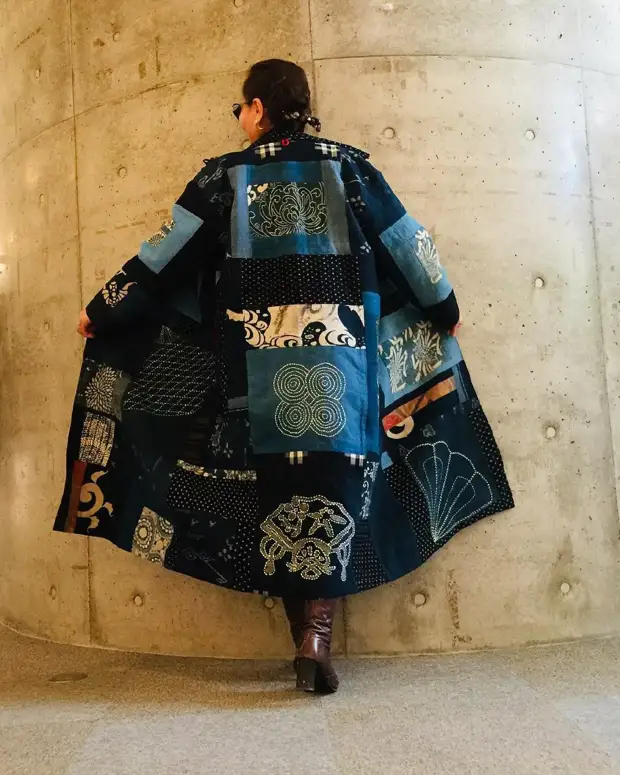 Kyoko Kimono. Лоскутное шитье, сашико