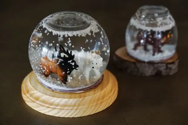 Волшебный шар со снегом: в подарок и для декора