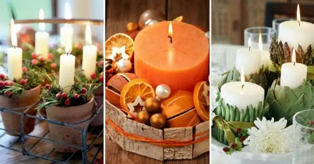 Композиции со свечами: 12 идей для зимнего декора