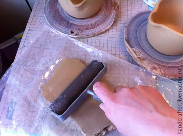 Делаем из глины чайный набор: ковш и две пиалы