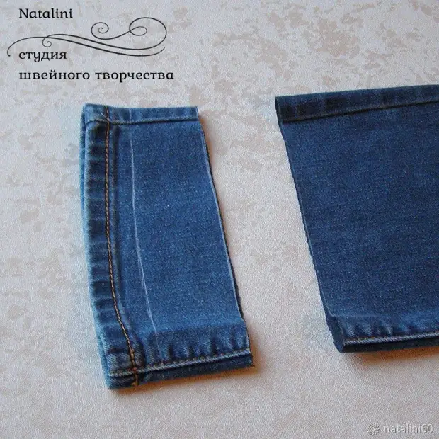Как укоротить джинсы с сохранением вареного края