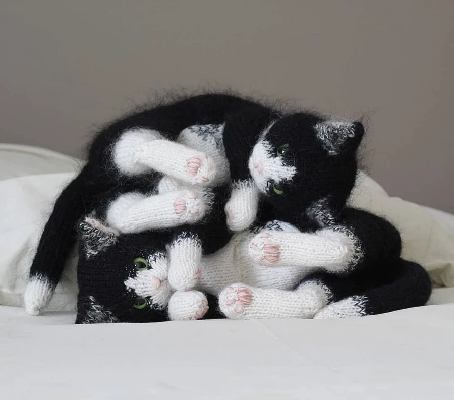 Вязаные котики удивительной реалистичности: рукодельный instagram недели