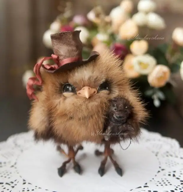 Очаровательные игрушечные совы Марины Ямковской