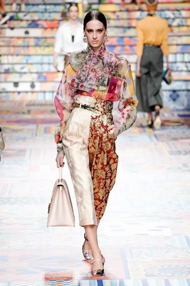 Пэчворк от кутюр- обалденное рукоделие в новой коллекции Dolce&Gabbana