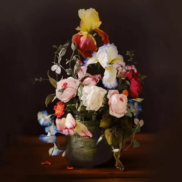 Шелковые цветы Юлии Володарской: не сразу поняла, что они не настоящие