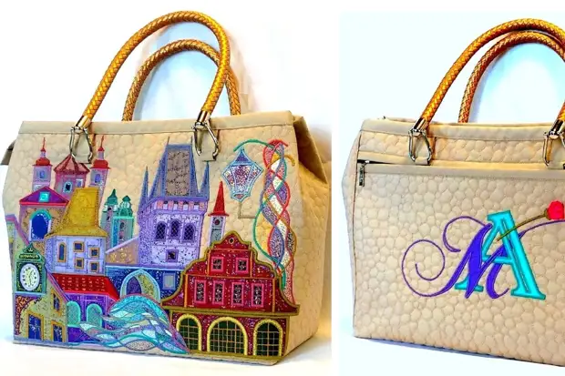Посмотрите на работы мастера Эльвиры Арслановой. Она шьёт дивные сумки. С домами и городами