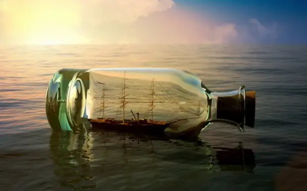 Как засовывают корабль в бутылку: простые способы изготовления