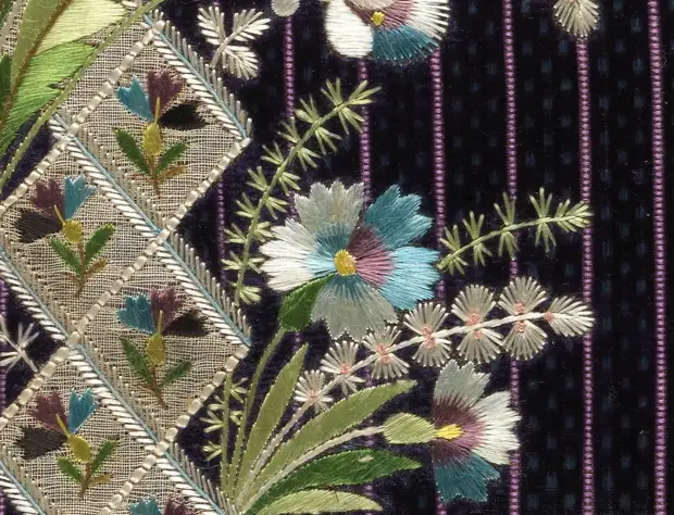 Образцы старинных вышивок 1770-1790 годов