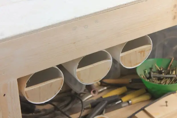 Как сделать выдвижной органайзер для гаража из обрезков трубы
