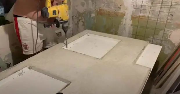 Как сделать бетонную столешницу с имитацией под белый мрамор